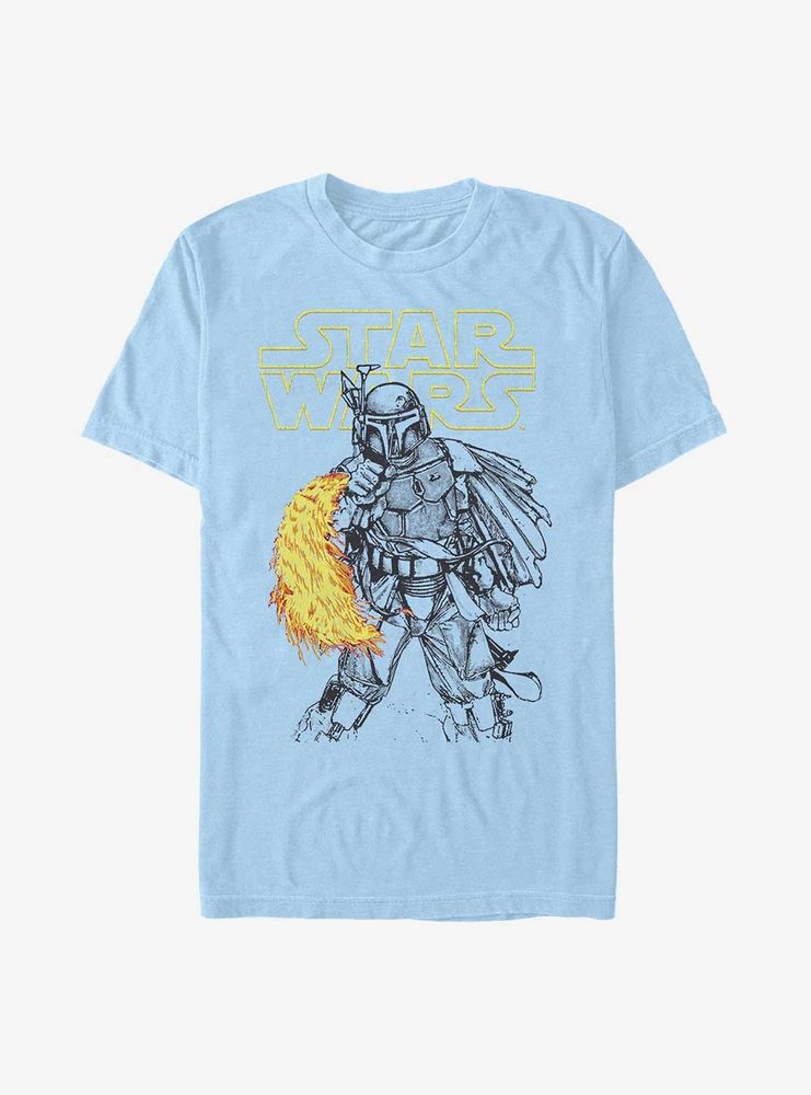 Star Wars Boba Fett Heat Thrower T-Shirt