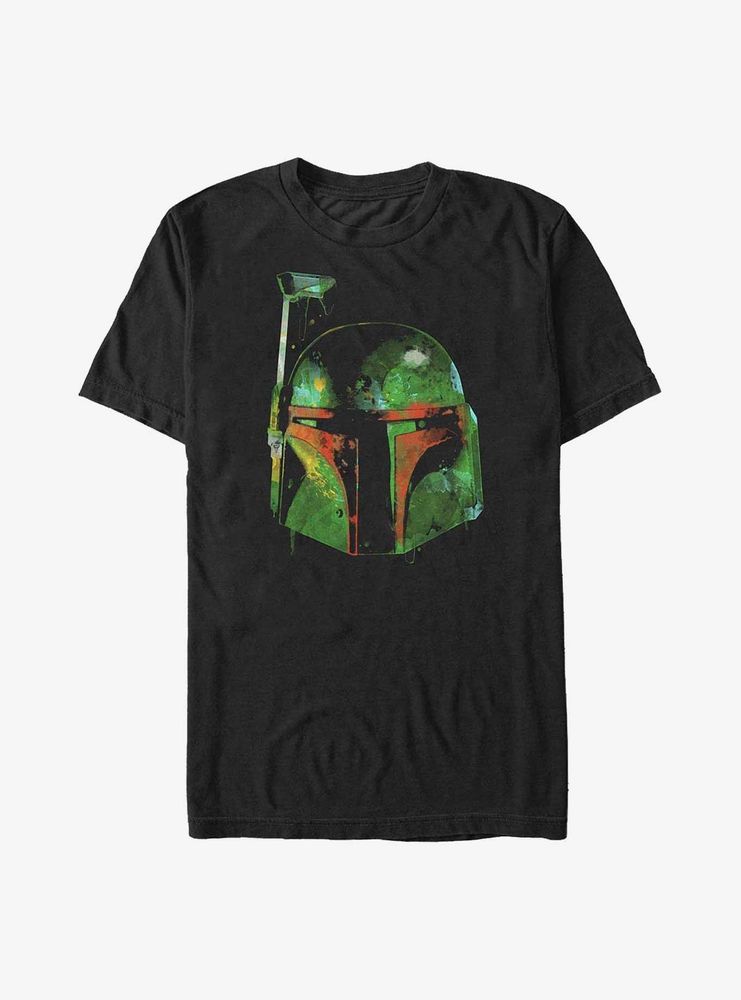 Star Wars Boba Fett Helmet Splash T-Shirt