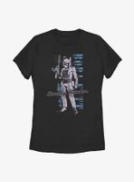 Star Wars Distressed Boba Fett Womens T-Shirt