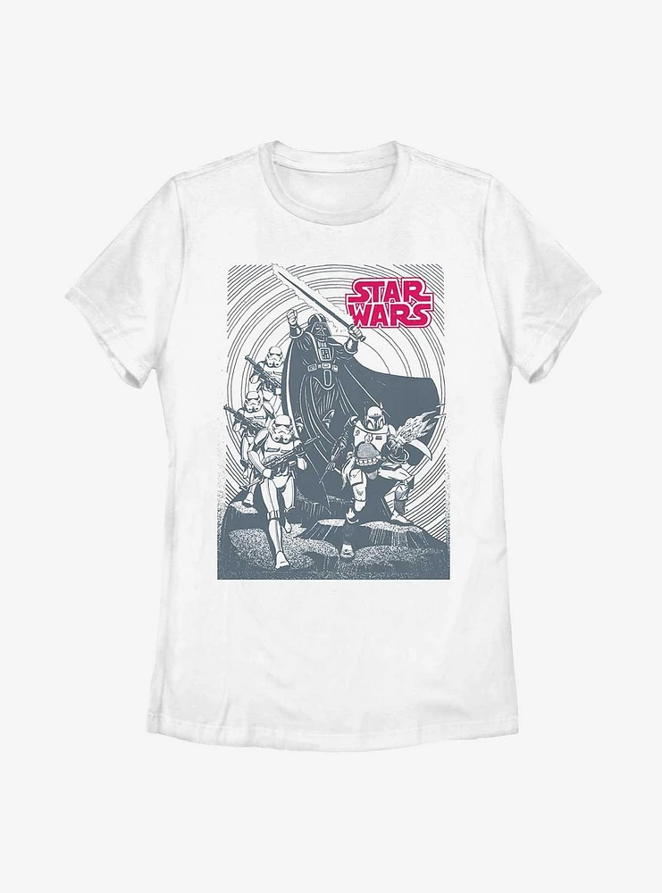 Star Wars Dark Side Cliff Womens T-Shirt