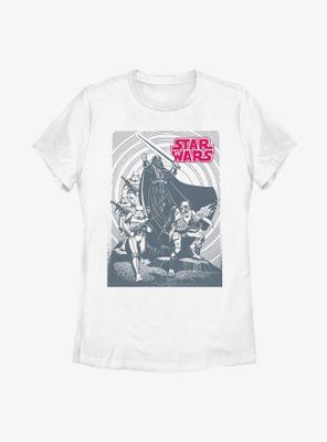 Star Wars Dark Side Cliff Womens T-Shirt