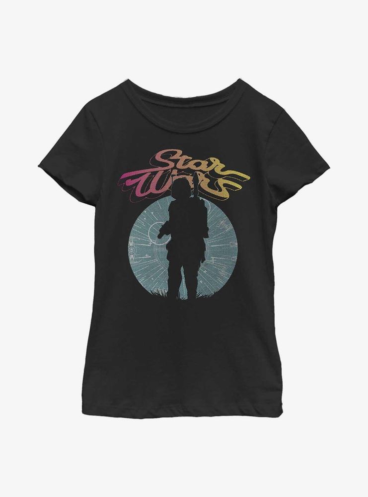 Star Wars Boba Fett Silhouette Youth Girls T-Shirt