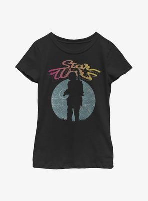 Star Wars Boba Fett Silhouette Youth Girls T-Shirt