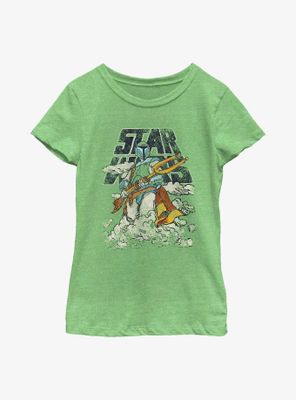 Star Wars Cloudy With A Chance Of Boba Fett Youth Girls T-Shirt