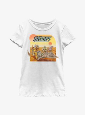 Star Wars Droid Sunset Youth Girls T-Shirt