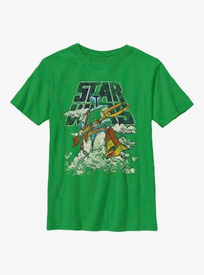 Star Wars Cloudy With A Chance Of Boba Fett Youth T-Shirt