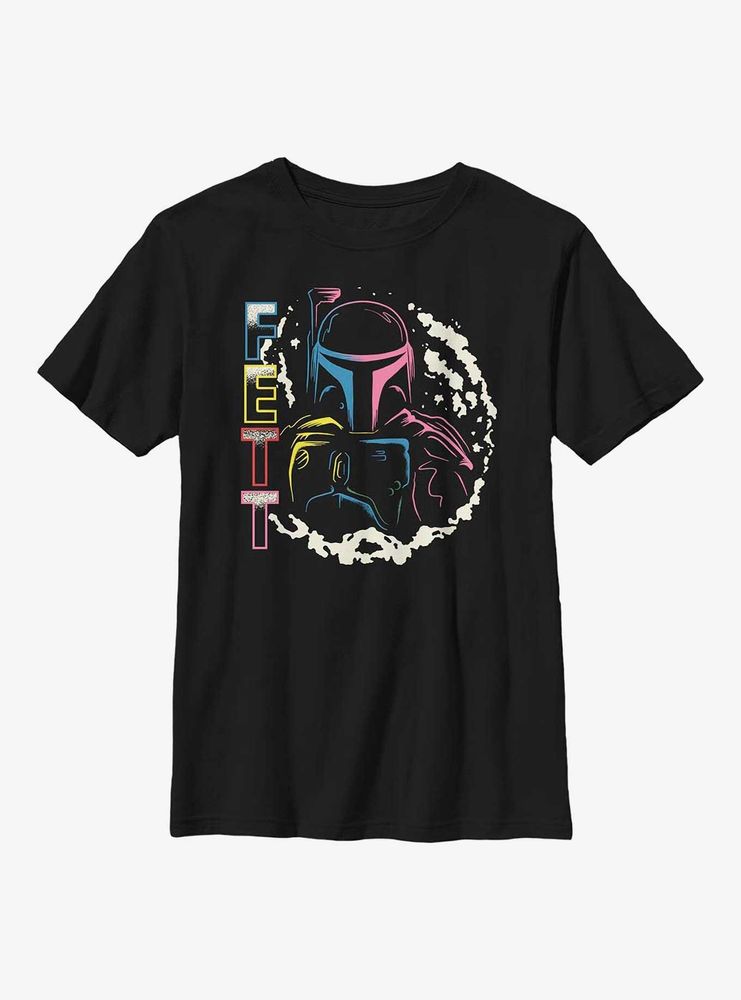 Star Wars Neon Boba Fett Youth T-Shirt