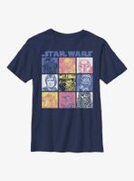 Star Wars Pastel Nine Box Youth T-Shirt