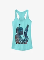 Star Wars Fett Nebula Girl's Tank