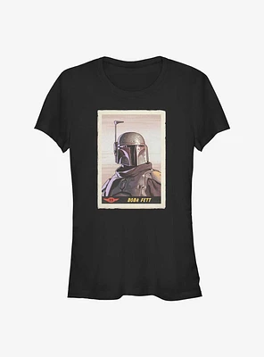 Star Wars The Mandalorian Fett Card Girl's T-Shirt