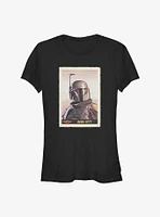 Star Wars The Mandalorian Fett Card Girl's T-Shirt