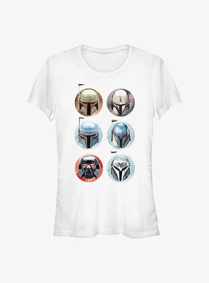 Star Wars The Mandalorian Helmets Girl's T-Shirt