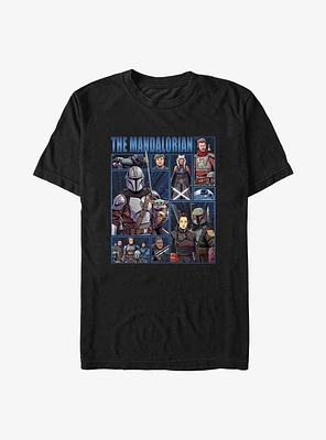 Star Wars The Mandalorian Cast Of Many T-Shirt
