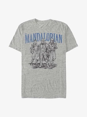 Star Wars The Mandalorian Trio Time T-Shirt