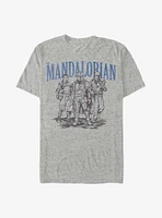 Star Wars The Mandalorian Trio Time T-Shirt