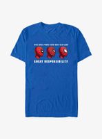 Marvel Spider-Man Spidey Head Great Responsibility T-Shirt