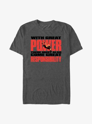 Marvel Spider-Man Great Responsibility Stack T-Shirt