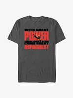 Marvel Spider-Man Great Responsibility Stack T-Shirt