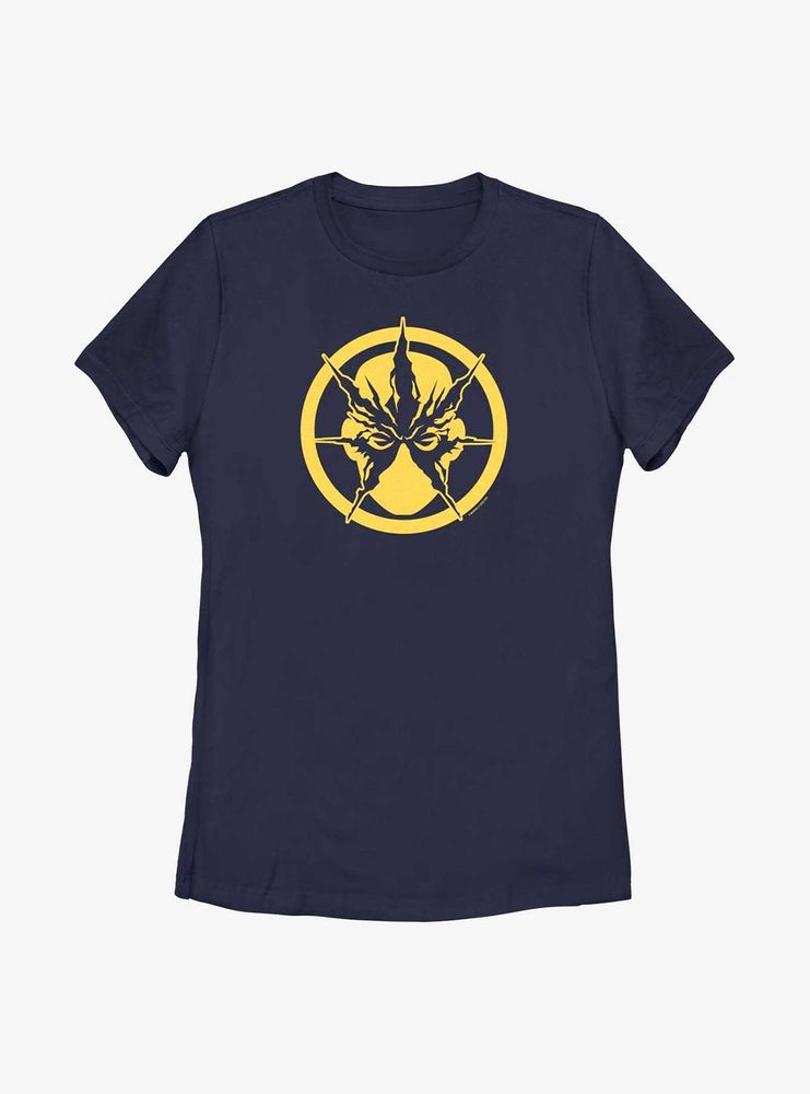 Marvel Spider-Man Electro Face Emblem Womens T-Shirt