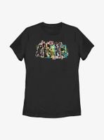 Marvel Spider-Man No Way Home Villains Panel Womens T-Shirt