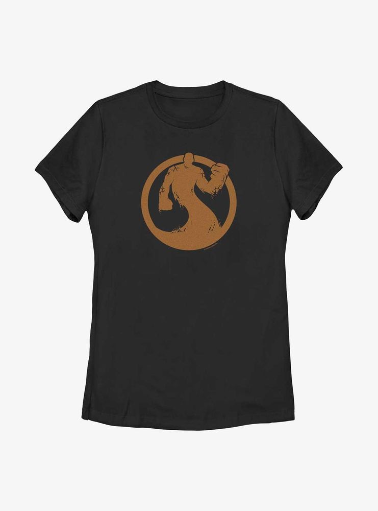 Marvel Spider-Man Sandman Emblem Womens T-Shirt