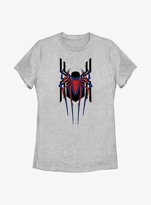 Marvel Spider-Man Triple Emblem Stacked Womens T-Shirt