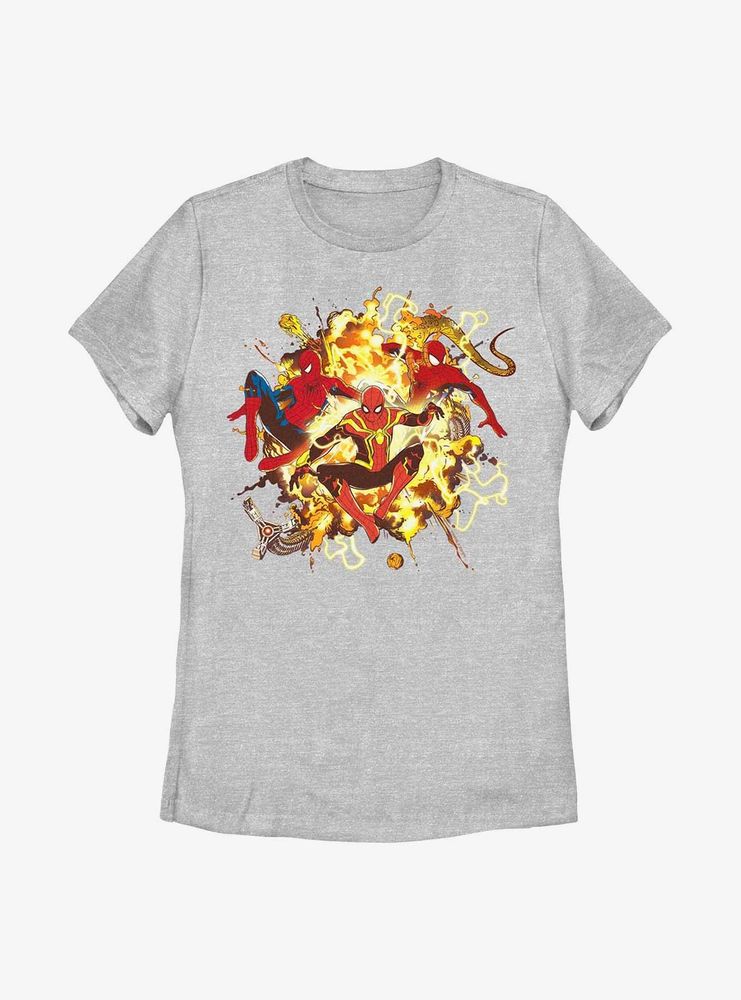 Marvel Spider-Man Spidey Explosion Womens T-Shirt