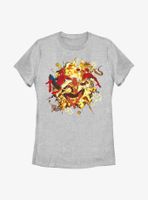 Marvel Spider-Man Spidey Explosion Womens T-Shirt