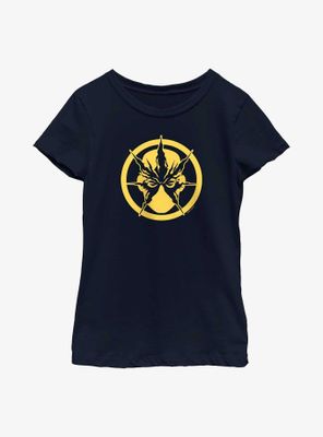 Marvel Spider-Man Electro Face Emblem Youth Girls T-Shirt