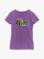 Marvel Spider-Man No Way Home Villains Panel Youth Girls T-Shirt