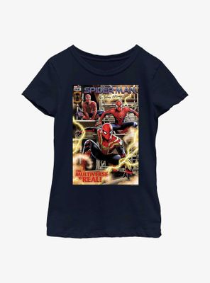 Marvel Spider-Man No Way Home Comic Youth Girls T-Shirt