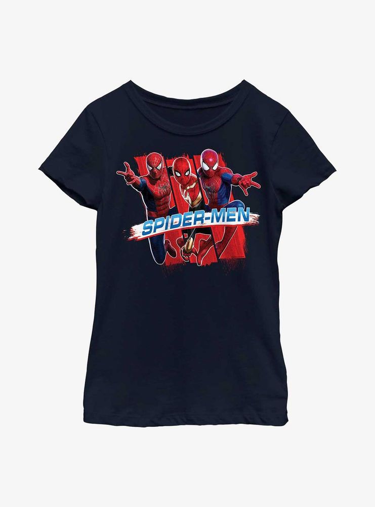 Marvel Spider-Man Spider-Men Paint Youth Girls T-Shirt