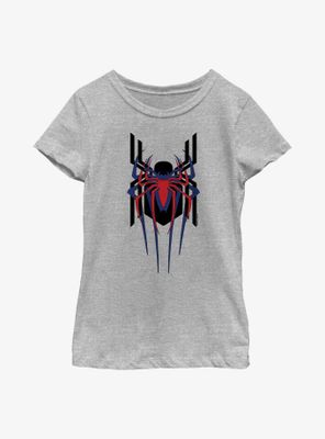 Marvel Spider-Man Triple Emblem Stacked Youth Girls T-Shirt