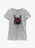 Marvel Spider-Man Triple Emblem Stacked Youth Girls T-Shirt