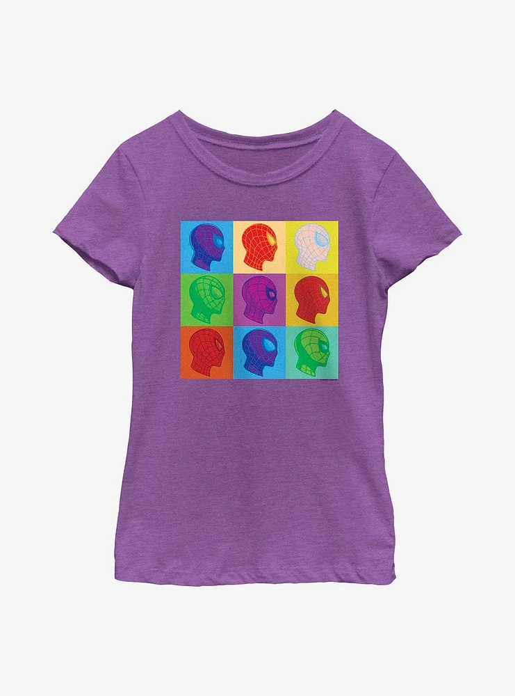 Marvel Spider-Man Spidey Box Up Youth Girls T-Shirt