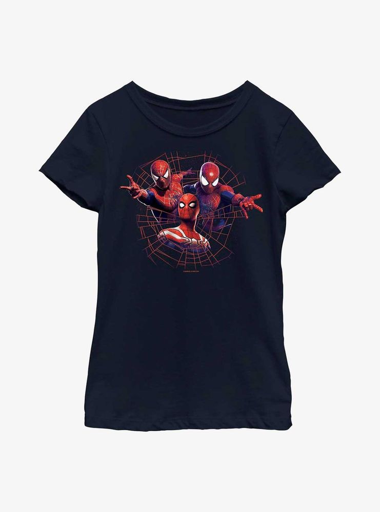 Marvel Spider-Man Spidey Team Badge Youth Girls T-Shirt