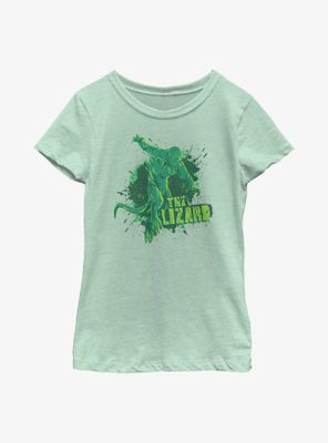 Marvel Spider-Man The Lizard Splash Youth Girls T-Shirt