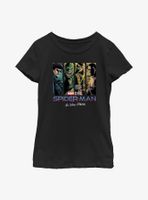 Marvel Spider-Man Villain Panels Youth Girls T-Shirt