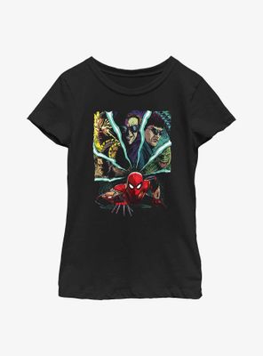 Marvel Spider-Man Villain Spidey Senses Youth Girls T-Shirt