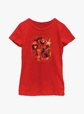 Marvel Spider-Man Villain Web Youth Girls T-Shirt