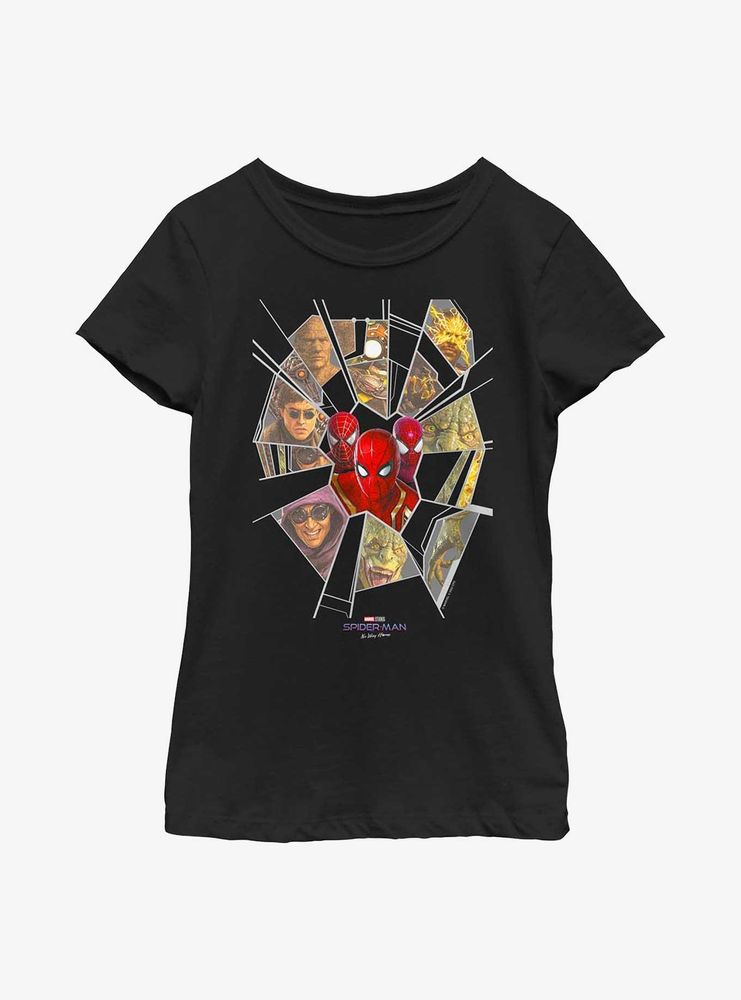 Marvel Spider-Man Web Of Villains Youth Girls T-Shirt