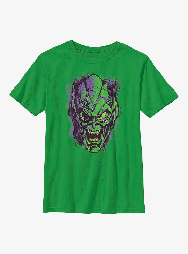 Marvel Spider-Man Green Goblin Helmet Youth T-Shirt