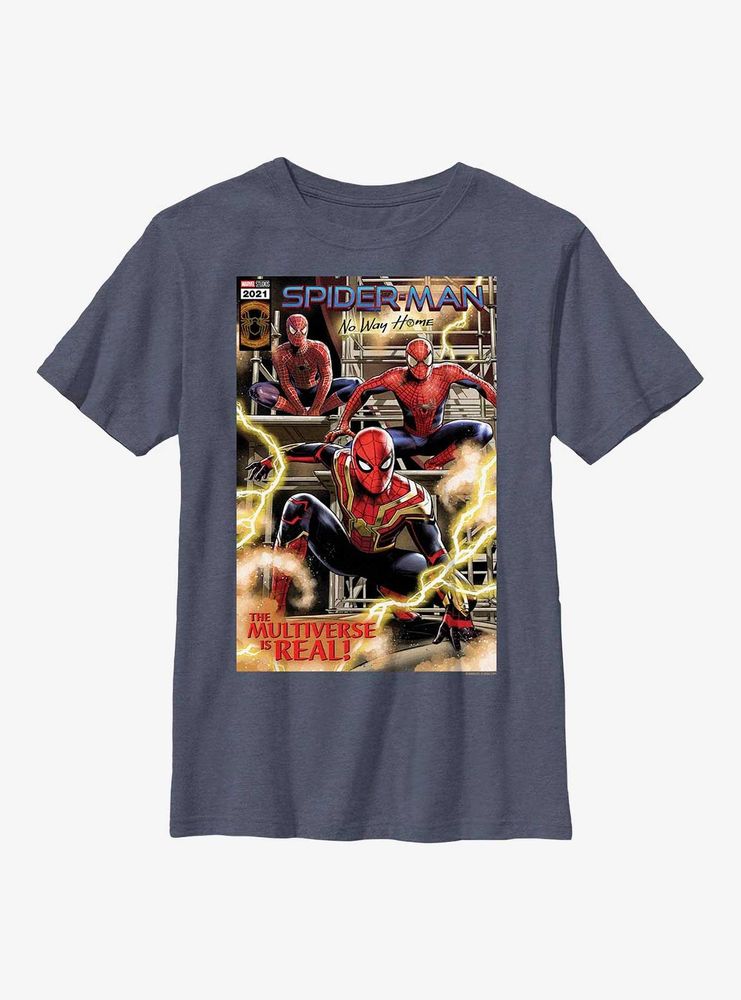 Marvel Spider-Man No Way Home Comic Youth T-Shirt