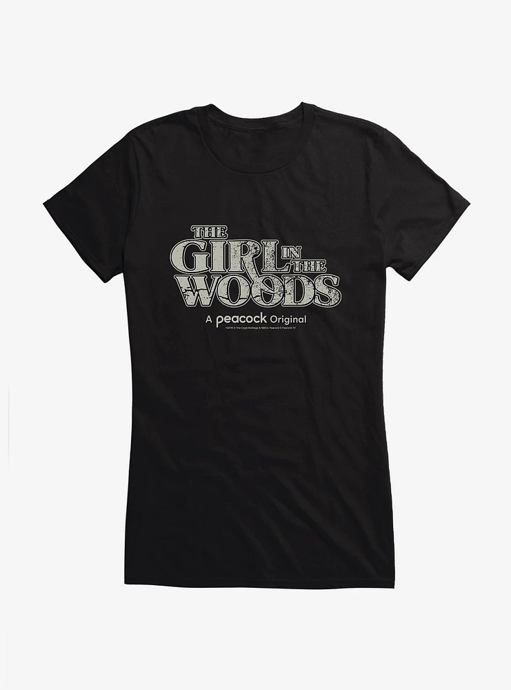 Peacock TV Girl The Woods Series Title Girls T-Shirt