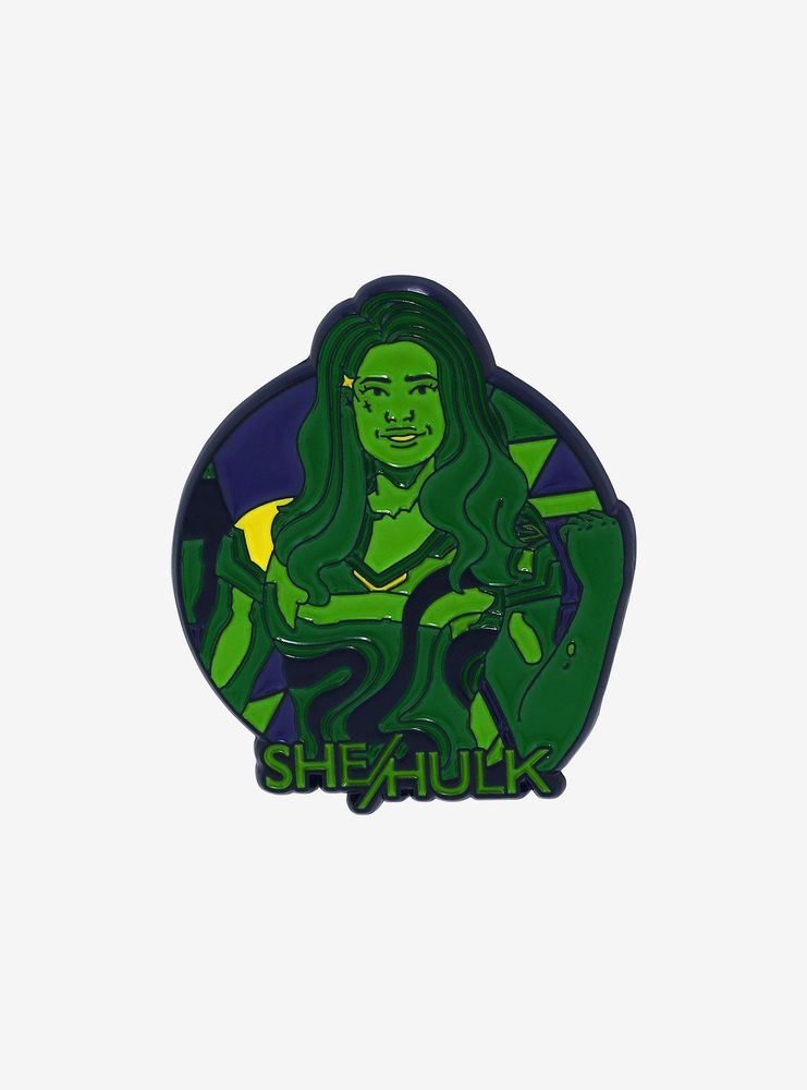 Marvel She-Hulk Circle Portrait Enamel Pin