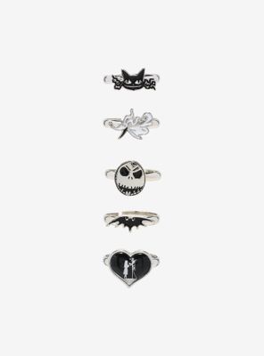 The Nightmare Before Christmas Characters Icons Ring Set