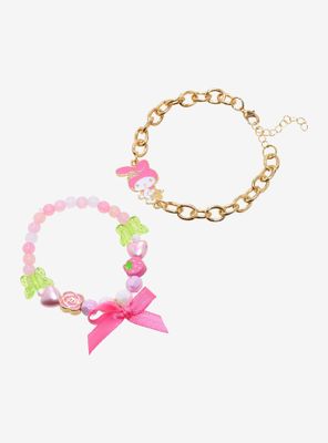 My Melody Strawberry Heart Bracelet Set