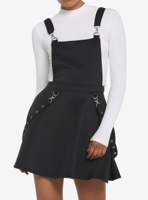 Black Grommet Suspender Skirtall