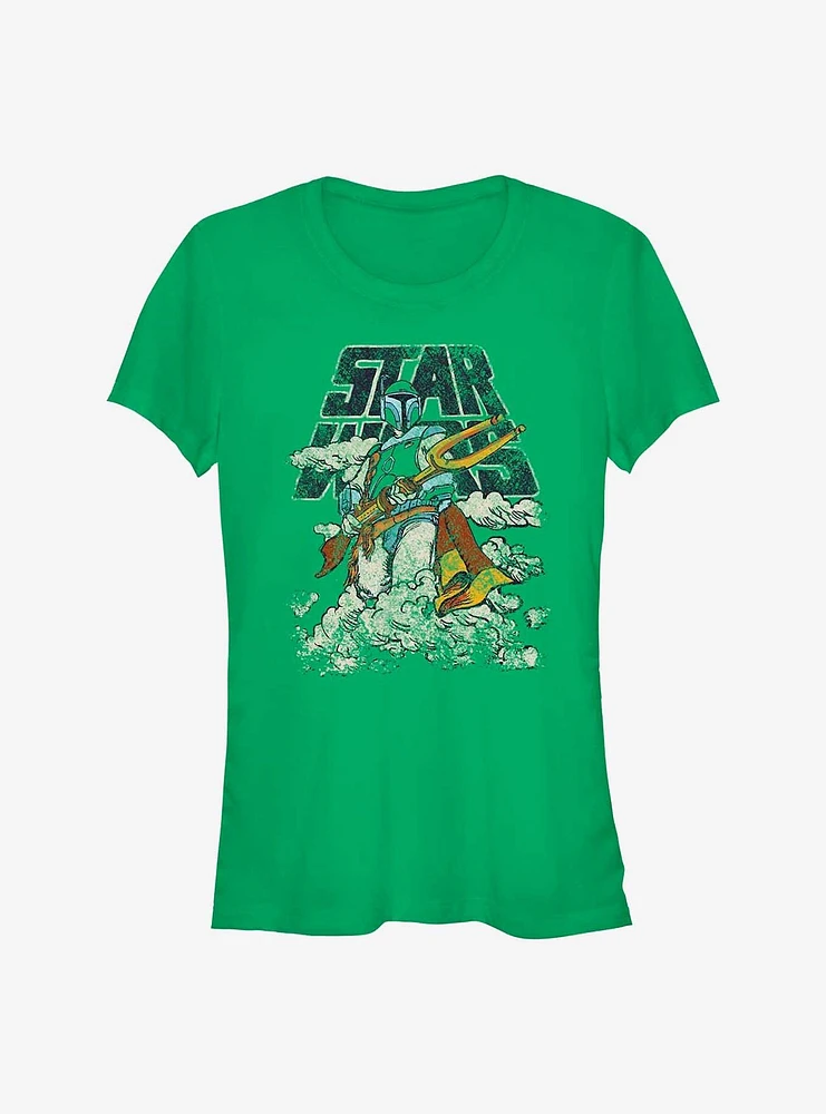 Star Wars Cloudy With A Fett Girl's T-Shirt