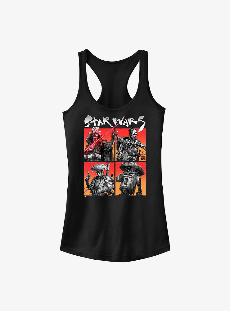 Star Wars: Visions Boba Fett Four On The Floor Girl's Tank